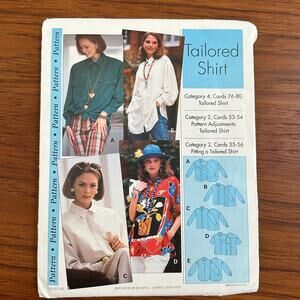 UNCUT Sewing Step-By-Step Pattern Tailored Shirt Sizes 4-22
